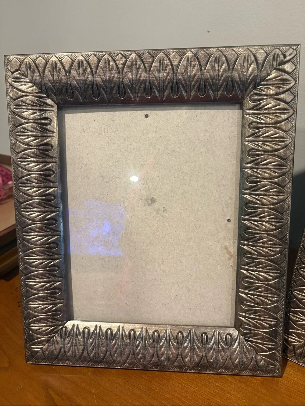 Bundle of 3 Matching Picture Pewter Botanical Style Frames 8x10